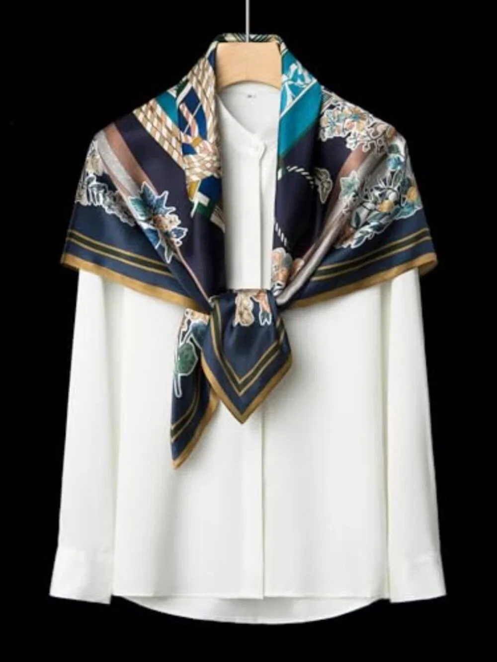 100% Mulberry Silk Scarf - 35